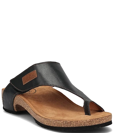 Taos Footwear Leather Toe Loop Sandals