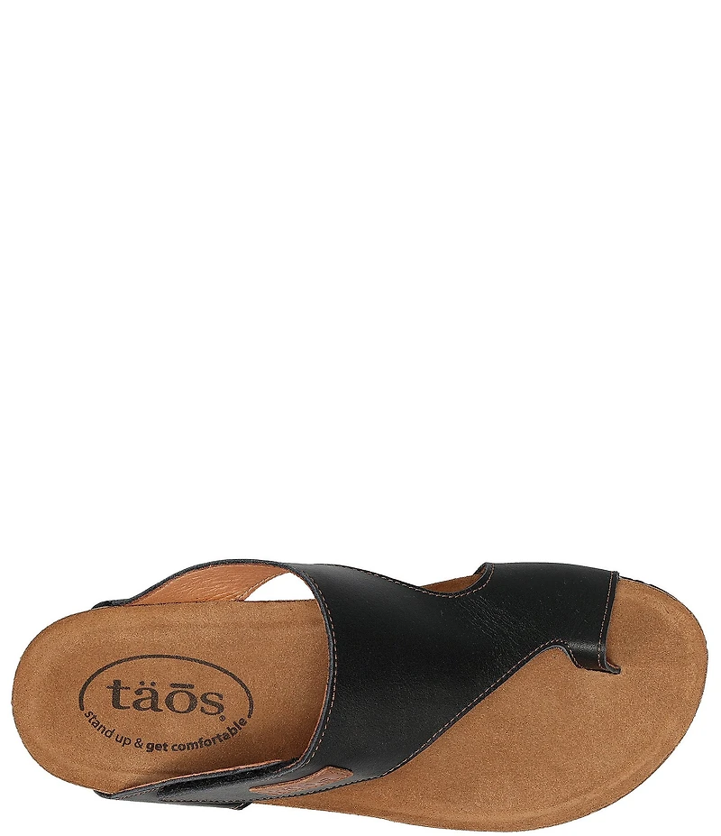 Taos Footwear Leather Toe Loop Sandals
