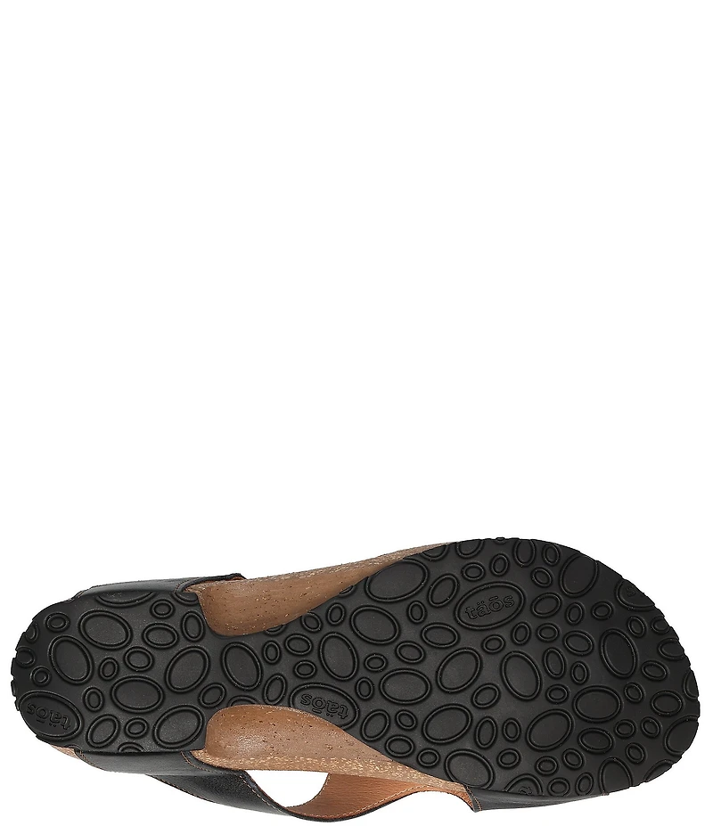 Taos Footwear Leather Toe Loop Sandals