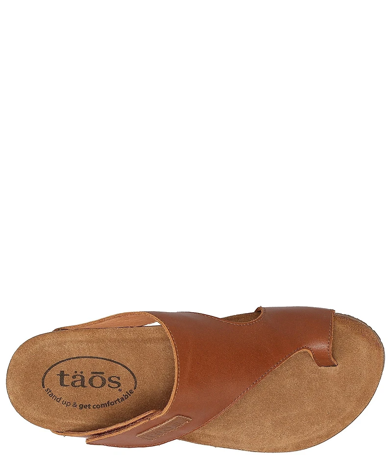 Taos Footwear Leather Toe Loop Sandals