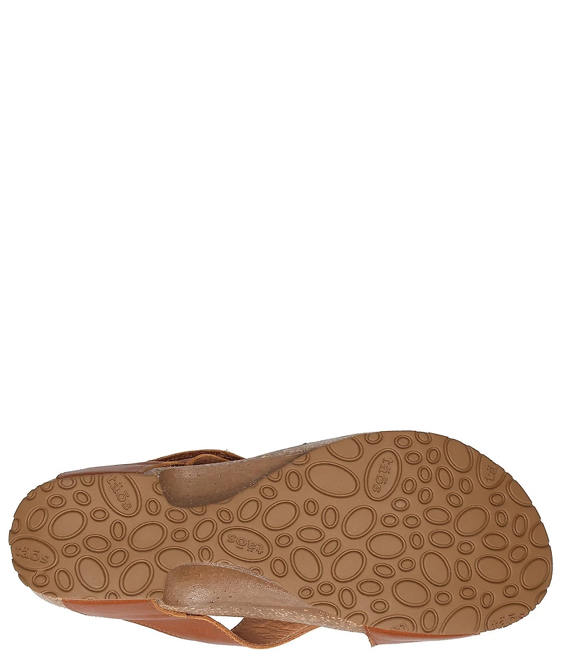 Taos Footwear Leather Toe Loop Sandals