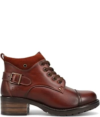 Taos Footwear Mini Crave Leather Buckle Strap Hardware Ankle Booties