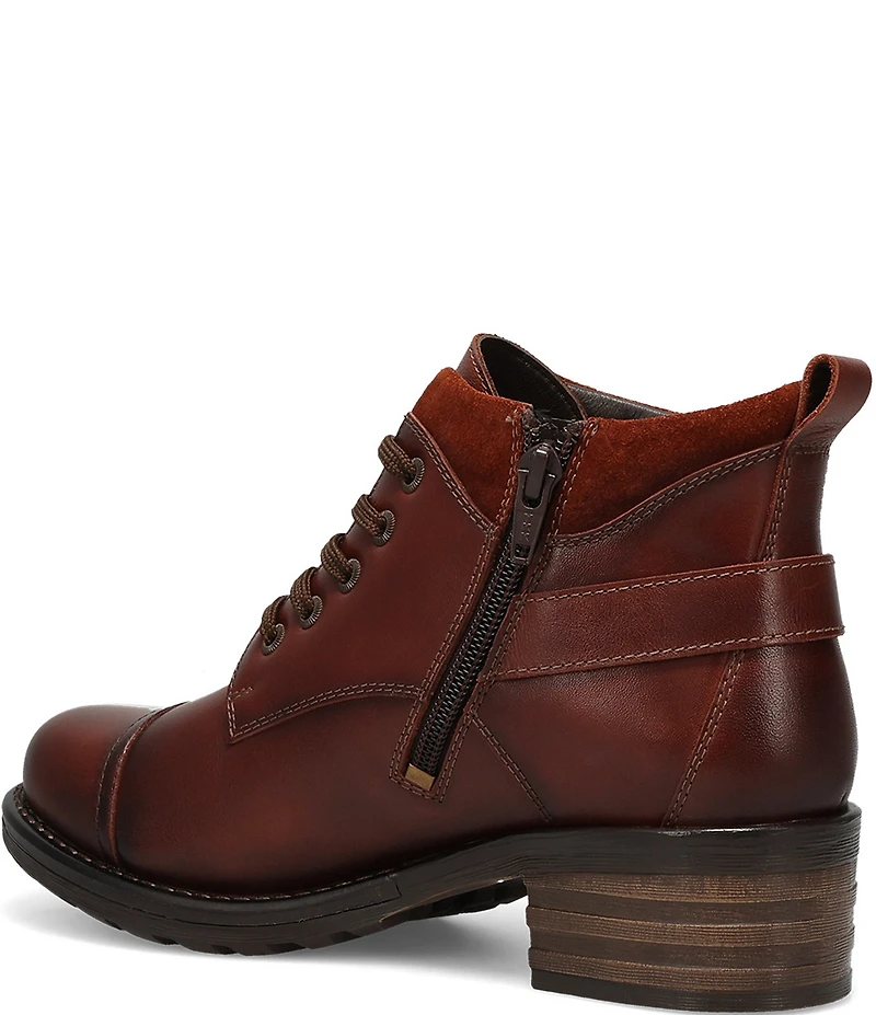 Taos Footwear Mini Crave Leather Buckle Strap Hardware Ankle Booties