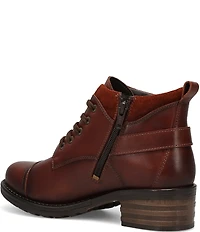 Taos Footwear Mini Crave Leather Buckle Strap Hardware Ankle Booties