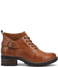 Taos Footwear Mini Crave Leather Buckle Strap Hardware Ankle Booties