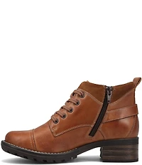 Taos Footwear Mini Crave Leather Buckle Strap Hardware Ankle Booties