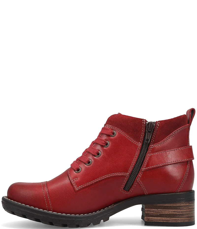 Taos Footwear Mini Crave Leather Buckle Strap Hardware Ankle Booties