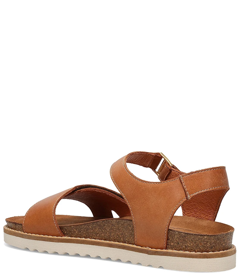 Taos Footwear Modern Perforated Leather Platform Sandals