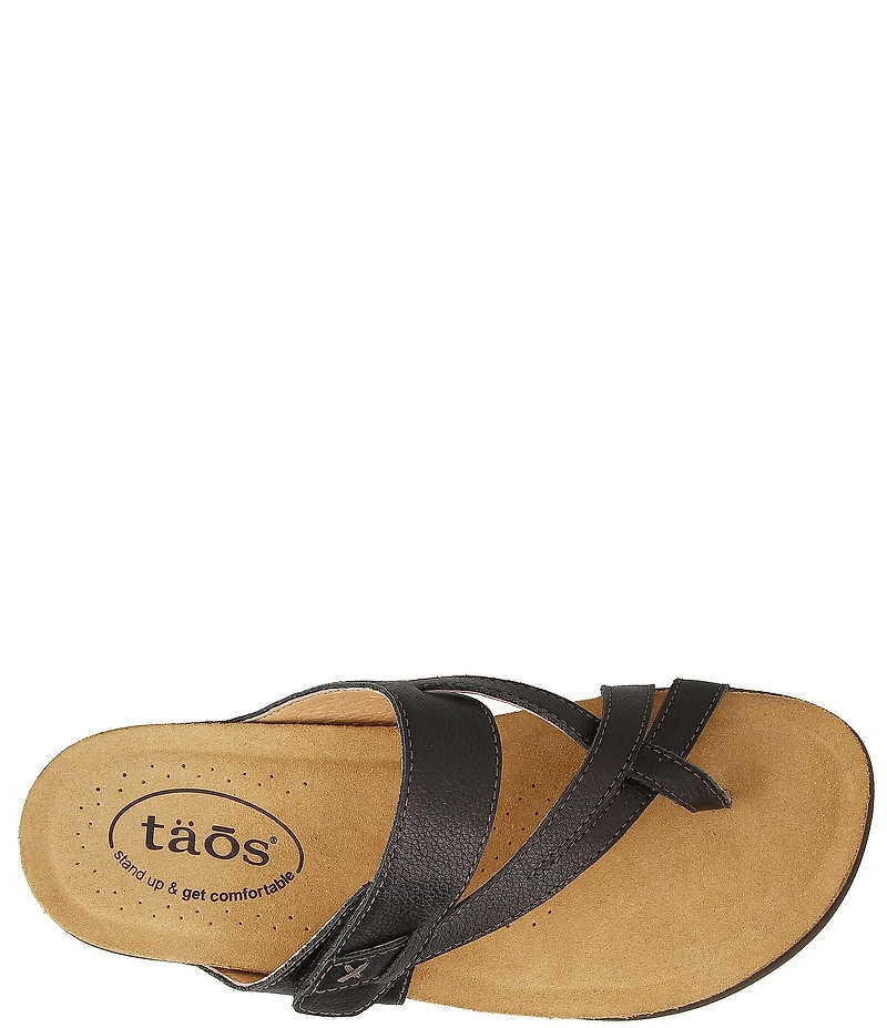 Taos Footwear Perfect Leather Toe Loop Sandals