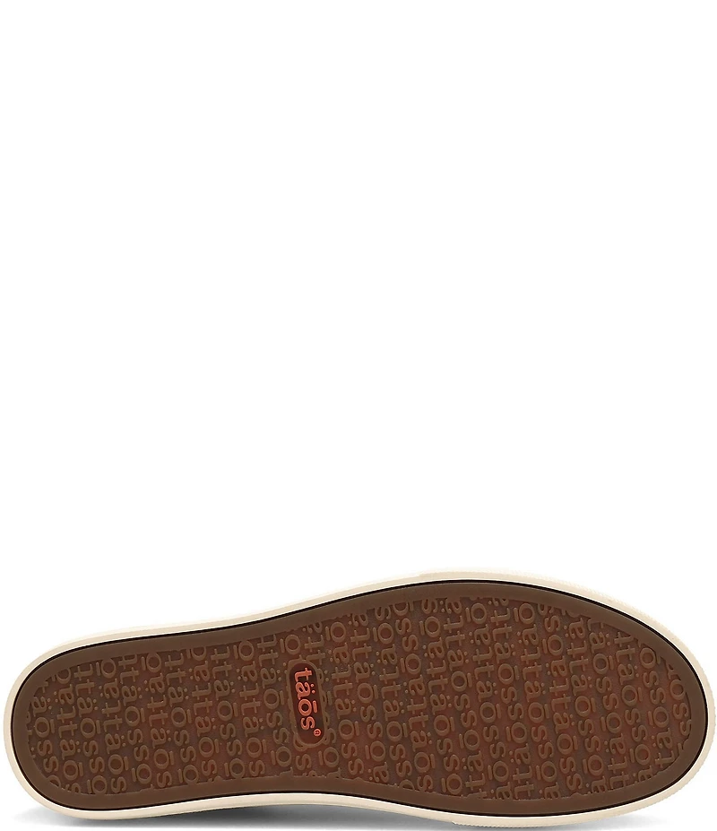 Taos Footwear Plim Soul Lux Croco Embossed Leather Platform Sneakers