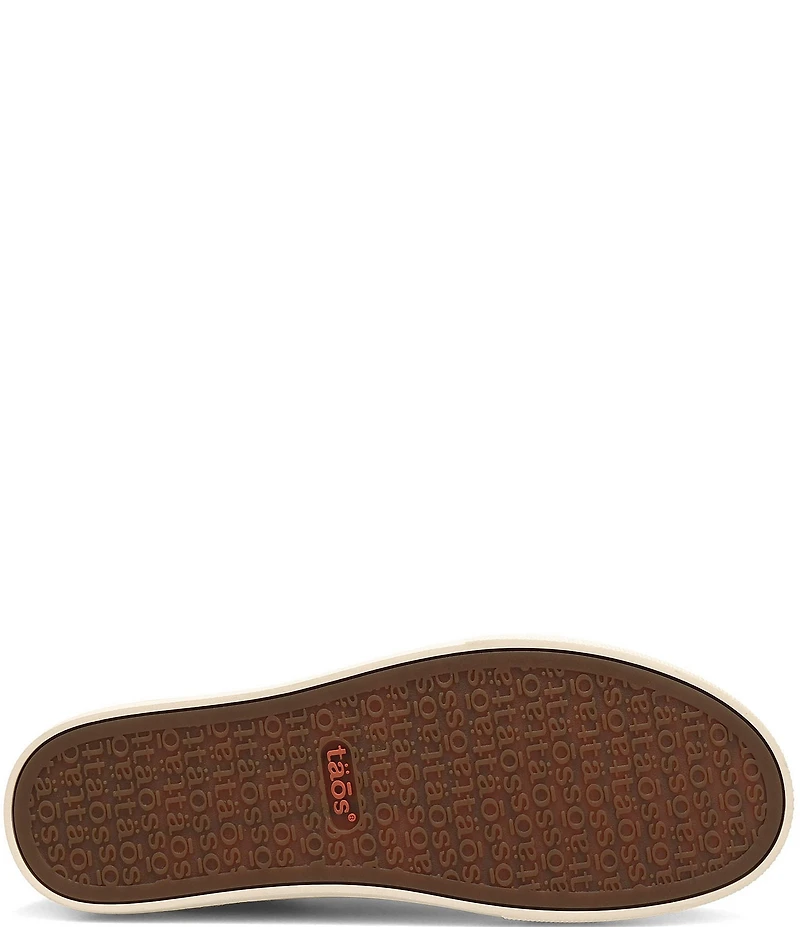 Taos Footwear Plim Soul Lux Leopard Print Calf Hair Platform Sneakers