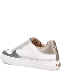 Taos Footwear Pop Soul Metallic Leather Platform Sneakers