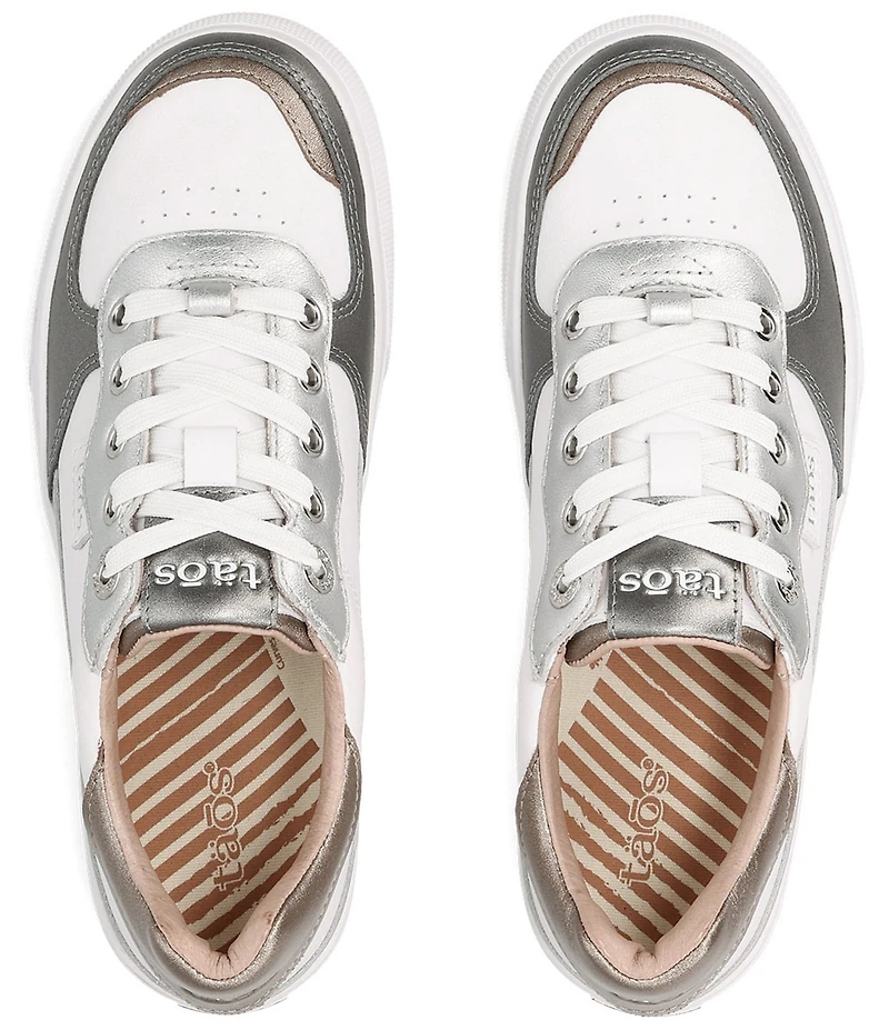 Taos Footwear Pop Soul Metallic Leather Platform Sneakers