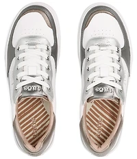 Taos Footwear Pop Soul Metallic Leather Platform Sneakers