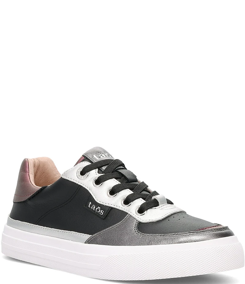 Taos Footwear Pop Soul Metallic Leather Platform Sneakers