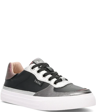 Taos Footwear Pop Soul Metallic Leather Platform Sneakers