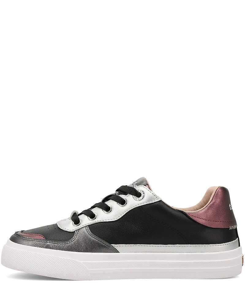 Taos Footwear Pop Soul Metallic Leather Platform Sneakers