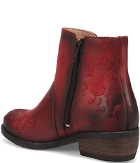 Taos Footwear Privilege Embroidered Floral Leather Booties