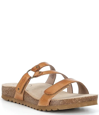Taos Footwear Ringslide Leather Slide Sandals
