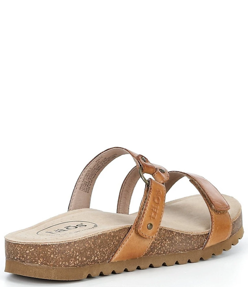 Taos Footwear Ringslide Leather Slide Sandals
