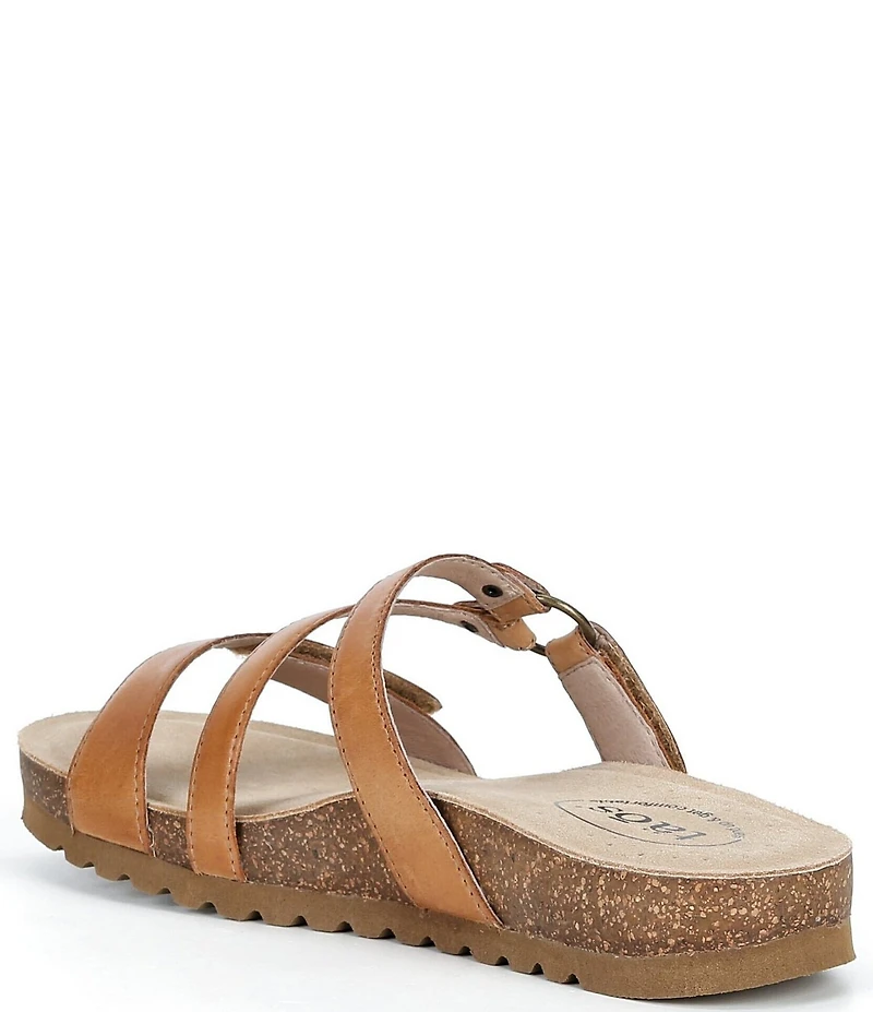 Taos Footwear Ringslide Leather Slide Sandals