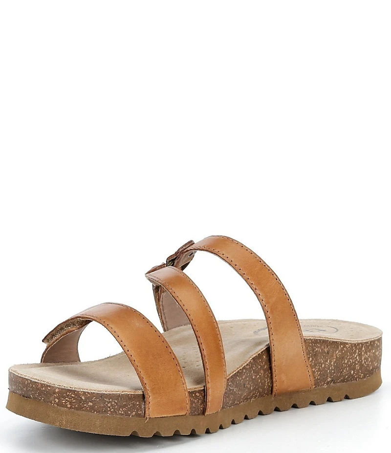Taos Footwear Ringslide Leather Slide Sandals
