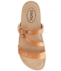 Taos Footwear Ringslide Leather Slide Sandals