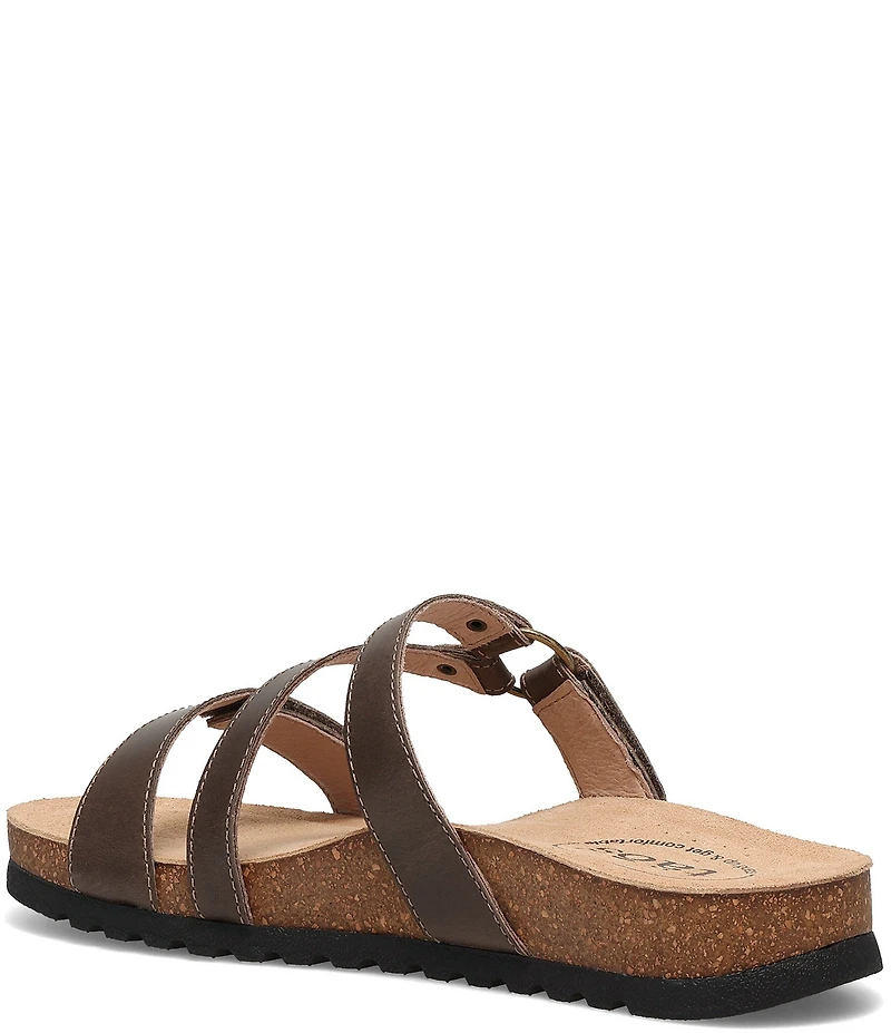 Taos Footwear Ringslide Leather Slide Sandals