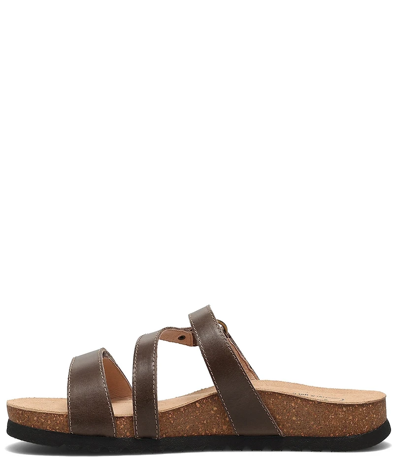 Taos Footwear Ringslide Leather Slide Sandals
