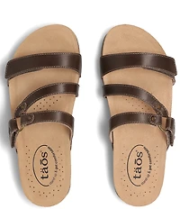Taos Footwear Ringslide Leather Slide Sandals