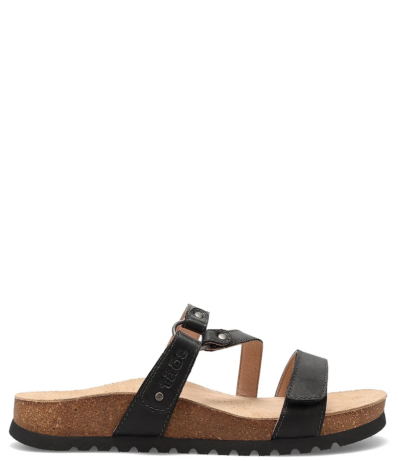 Taos Footwear Ringslide Leather Slide Sandals