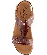 Taos Footwear Showstopper Studded Leather Sandals