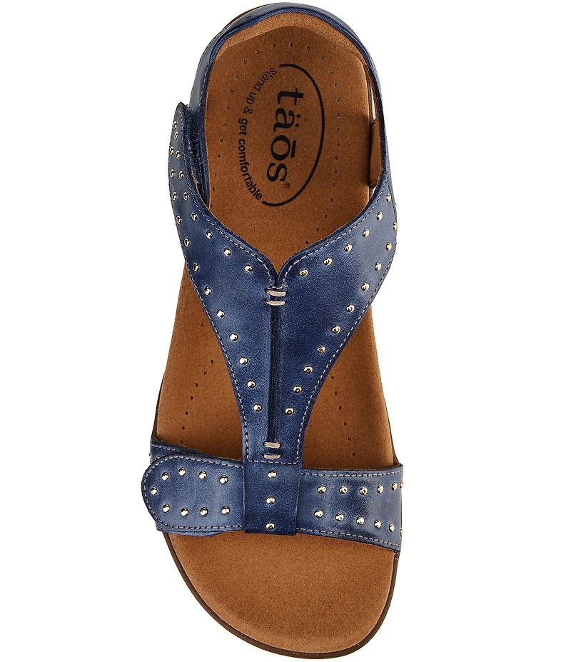 Taos Footwear Showstopper Studded Leather Sandals