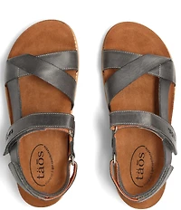 Taos Footwear Sideways Leather Sandals