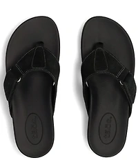 Taos Footwear Super Sonic Nubuck Suede Wedge Flip Flops