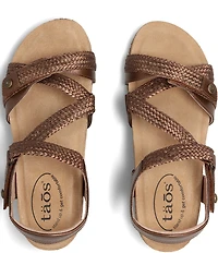 Taos Footwear Trulie Woven Leather Sandals