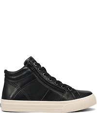 Taos Footwear Winner High Top Leather Side Zip Sneakers
