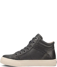 Taos Footwear Winner High Top Leather Side Zip Sneakers