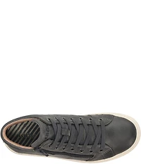 Taos Footwear Winner High Top Leather Side Zip Sneakers