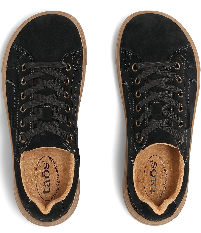 Taos Footwear Women's Champ Suede Lace Up Sneakers