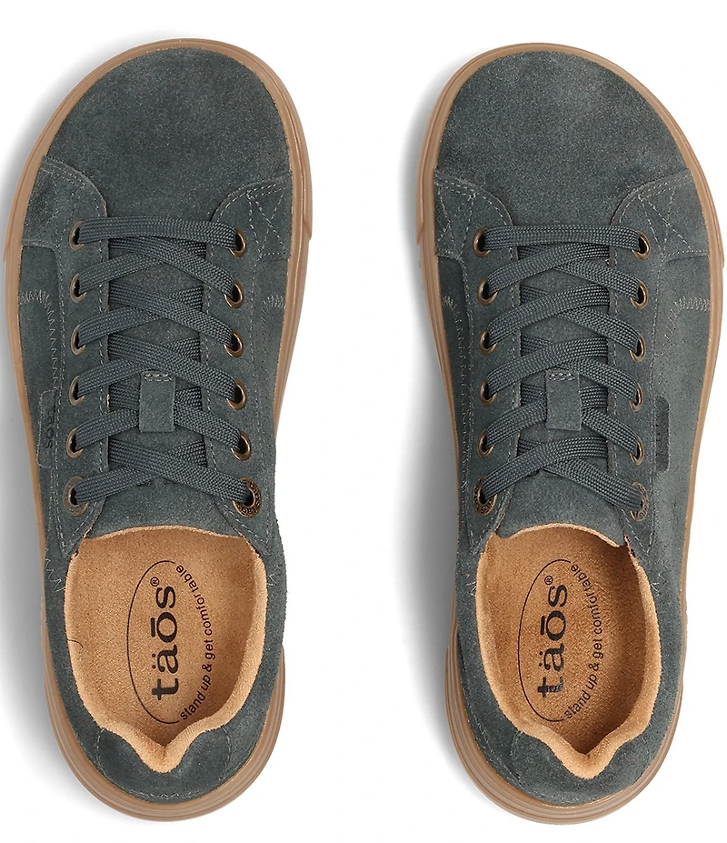 Taos Footwear Women's Champ Suede Lace Up Sneakers
