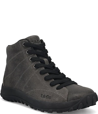 Taos Footwear Women's Trail Mix Distressed Leather All Terrain Ankle Booties