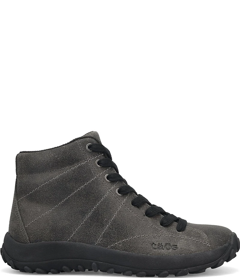 Taos Footwear Women's Trail Mix Distressed Leather All Terrain Ankle Booties