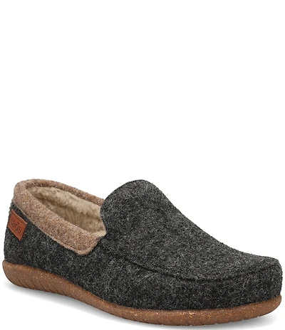 Taos Footwear Women's Woolfer Wool Faux Fur Lined Indoor/Outdoor Loafer Slippers