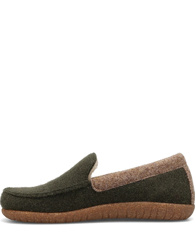 Taos Footwear Women's Woolfer Wool Faux Fur Lined Indoor/Outdoor Loafer Slippers
