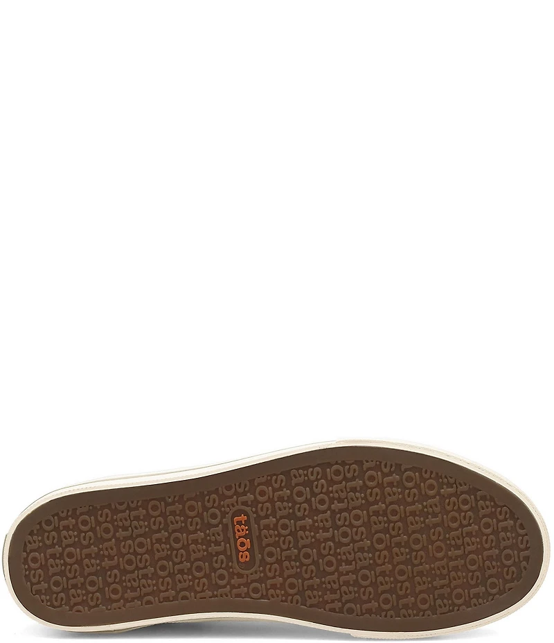 Taos Footwear Z-Soul Daisy Print Canvas Zip Detail Sneakers