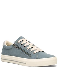 Taos Footwear Z-Soul Canvas Zip Detail Sneakers