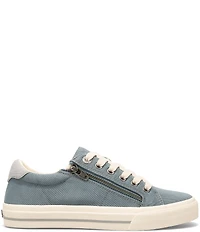 Taos Footwear Z-Soul Canvas Zip Detail Sneakers