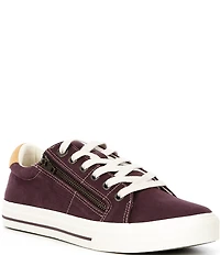 Taos Footwear Z-Soul Canvas Zip Detail Sneakers