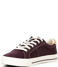 Taos Footwear Z-Soul Canvas Zip Detail Sneakers